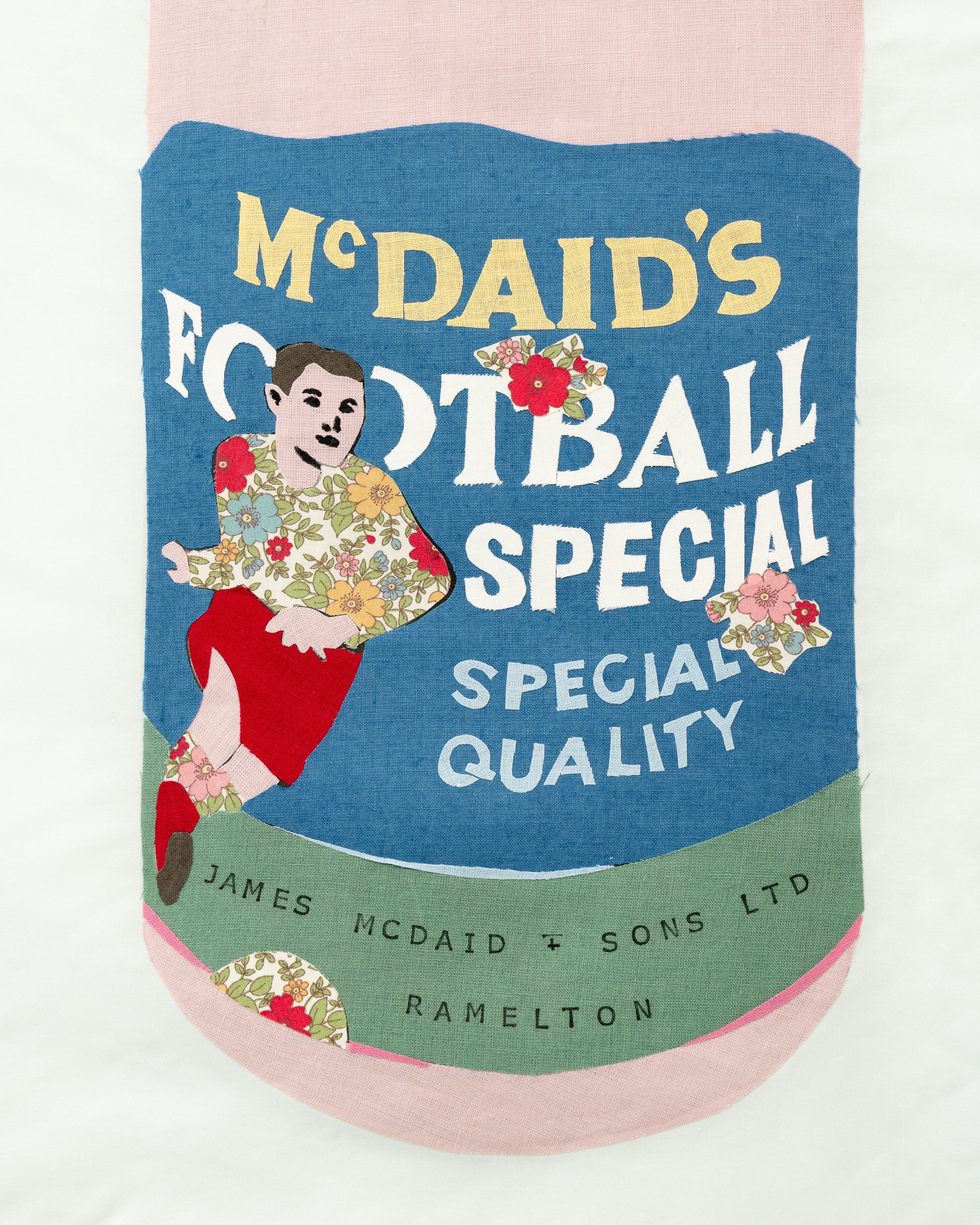 Textile Collage - McDaid's Football Special